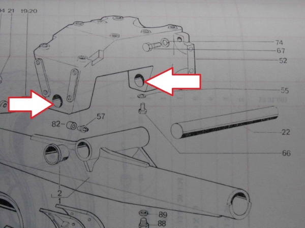 Reparaturbuchse im Achskörper TIH Lenkachse + Vorderachsbock DT Modelle Fiat UTB